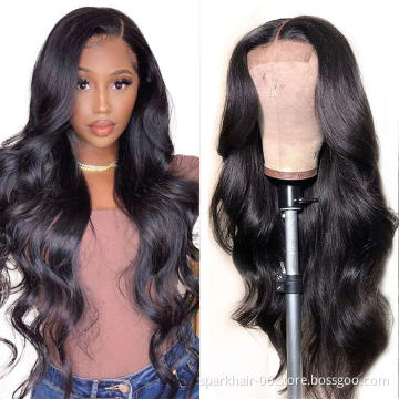 Natural Virgin Remy Lace Front Wig Human Hair Wigs, SPARK 100%Virgin Wigs Human Hair Lace Front,40 Inches Wigs For Black Women